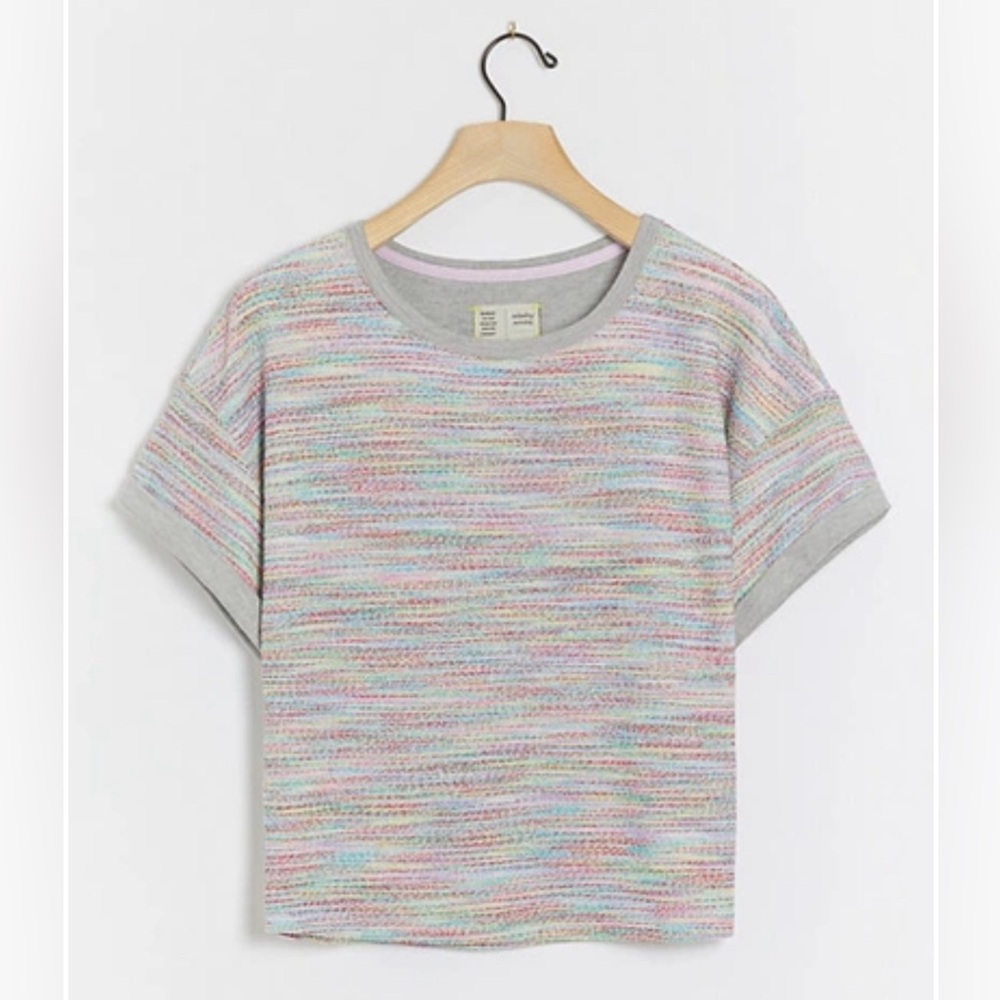 Anthropologie Multicolor Short Sleeve Tee